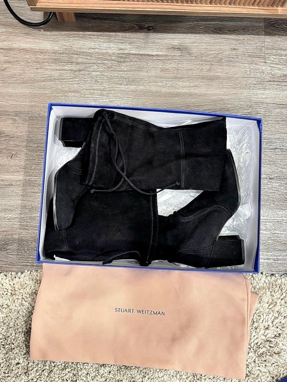 Stuart Weitzman Tieland Over-the-Knee Boot Black Boots